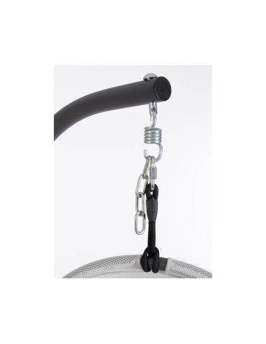 SEDIE E POLTRONE: vendita online Poltrona Sospesa Pieghevole Algar con Struttura in Metallo e Cuscini Grigio, Relax Outdoor i...