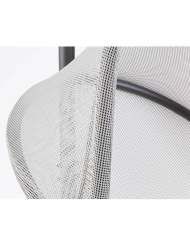 SEDIE E POLTRONE: vendita online Poltrona Sospesa Pieghevole Algar con Struttura in Metallo e Cuscini Grigio, Relax Outdoor i...