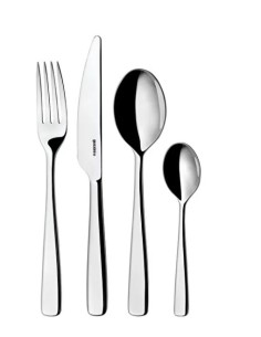 SERVIZI DI POSATE: vendita online Guzzini, Grace, Set 24 Posate, Acciaio Inossidabile, Grigio in offerta