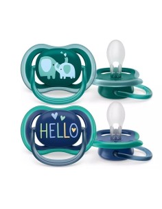 Succhietto Ultra Air 18M+ Elefante/Hel Philips Avent 2 Pezzi - Comfort e Traspirazione