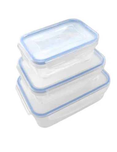 SET 3 CONTENITORI RETTANGOLARI 240/500/1000ML su Shop in Casa