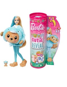 GIOCATTOLO PUBBLICIZZATO: vendita online BARBIE Bambola con Costume di Peluche da Orsacchiotto Delfino e 10 Accessori a Sorpr...