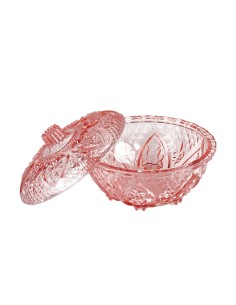 CONTENITORE 137455 VETRO ROSA 17X10CM su Shop in Casa