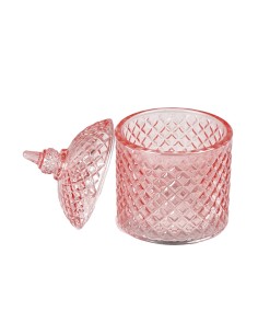 CONTENITORE 137463 VETRO ROSA 10X15CM VETRO su Shop in Casa
