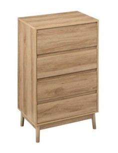 CASSETTIERA 193545 ABANA 4C MDF 60X40X107CM su Shop in Casa