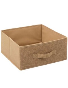 PORTAOGGETTI 202382 IUTA 31X31X15CM BEIGE su Shop in Casa
