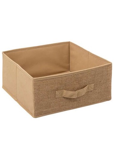 PORTAOGGETTI 202382 IUTA 31X31X15CM BEIGE su Shop in Casa