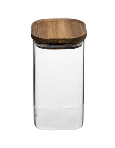 BARATTOLO 179616 VETRO/ACACIA 1,3LT 11X11X19CM su Shop in Casa