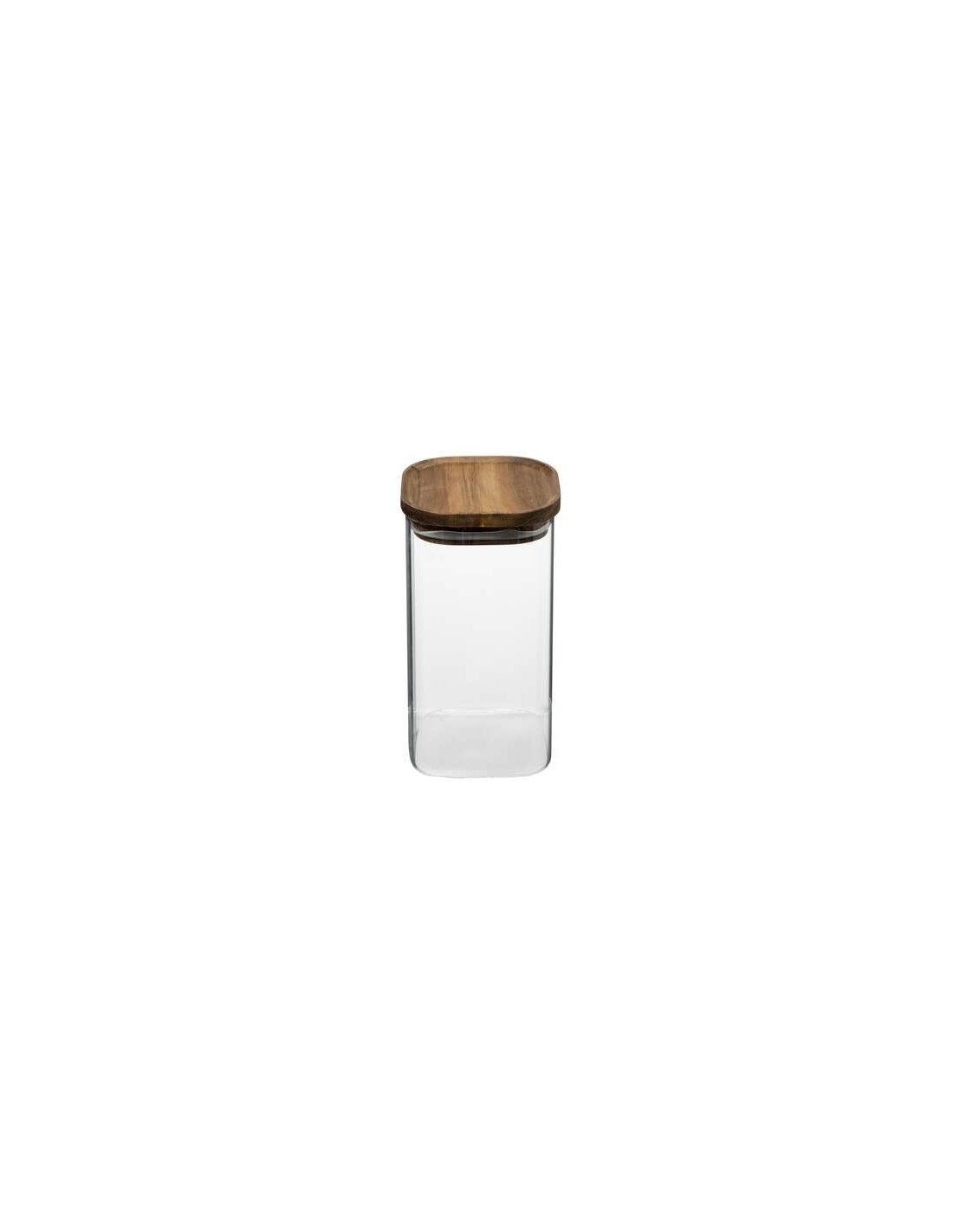 5five vaso in vetro con coperchio in acacia 1,3 L | Shop in Casa