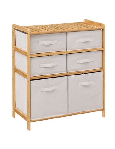 MOBILETTO 174905 BAMBOO 66X33X78CM 6CASSETTI su Shop in Casa