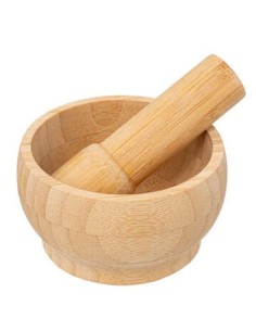 MORTAIO 120059 BAMBOO CON PESTELLO 11X11X6CM su Shop in Casa