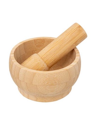 MORTAIO 120059 BAMBOO CON PESTELLO 11X11X6CM su Shop in Casa