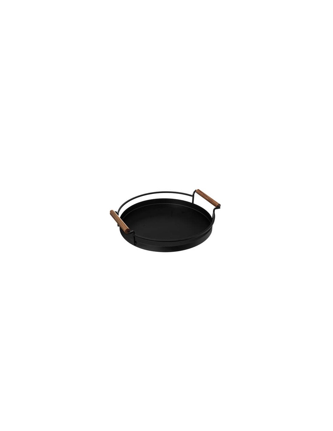 VASSOIO 189867 ROTONDO 36CM METALLO NERO su Shop in Casa