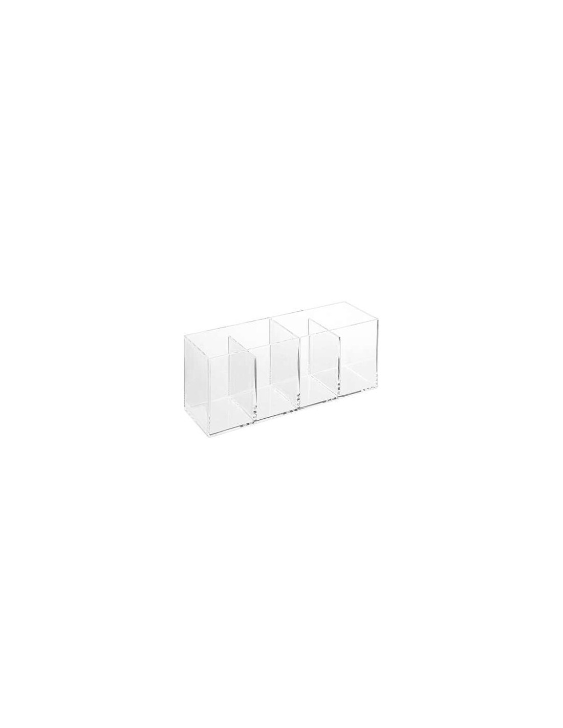 5five Organizer Selena 4 scomparti trasparente – Da scrivania | Shopincasa