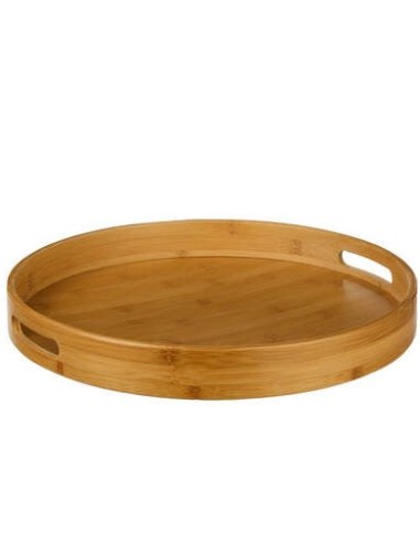 VASSOIO 111537 ROTONDO 40CM BAMBOO/MDF su Shop in Casa