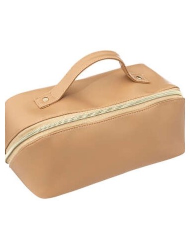 Trousse da toilette effetto pelle beige – Elegante e compatta | Shopincasa