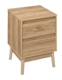 COMODINO 193544 ABANA 40X40X56CM 2 CASSETTI su Shop in Casa