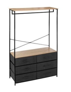 CASSETTIERA 193558 TISSA CON APPENDIABITI 100X40X167CM MDF su Shop ...