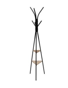 Appendiabiti Jano 6 ganci 5five in metallo e legno nero su shopincasa.it