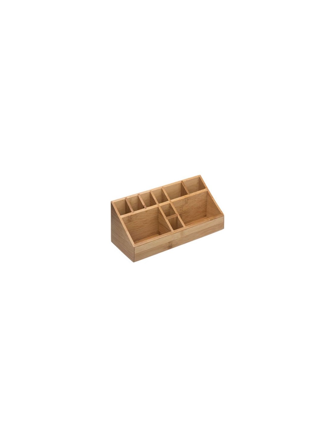 PORTAOGGETTI 150734 BAMBOO 23X9X9CM 10 SCOMPARTI su Shop in Casa