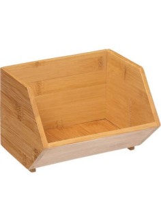 PORTAOGGETTI 167732 BAMBOO 17X15X12CM 4 SCOMPARTI su Shop in Casa
