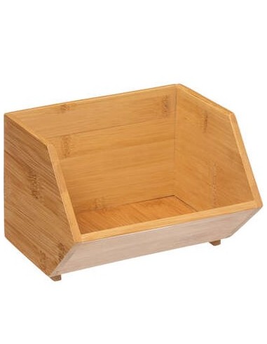 PORTAOGGETTI 167732 BAMBOO 17X15X12CM 4 SCOMPARTI su Shop in Casa