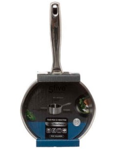 5five, Casseruola in Acciaio Inox 18 cm, Capacità 2 Litri, Utensile...