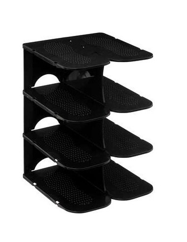PORTASCARPE 202309 PLASTICA 4P NERO su Shop in Casa
