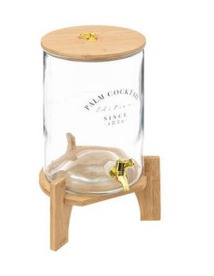 DISPENSER 189033 VETRO 8LT CON SUPPORTO su Shop in Casa