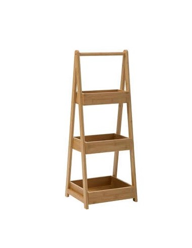 SCAFFALE 174623 BAMBOO 30X25X78CM 3 PIANI su Shop in Casa