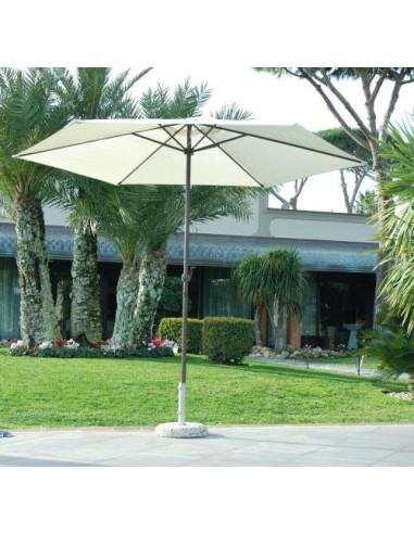 GAZEBO E OMBRELLONI: vendita online Ombrellone da giardino in alluminio tondo 3 m, palo centrale, apertura a manovella (base ...