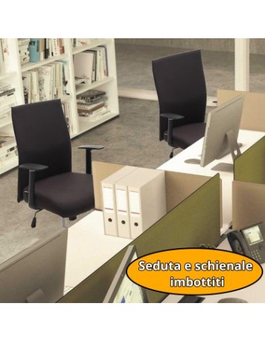 POLTRONA UFFICIO PEN NERO MO321-01 su Shop in Casa