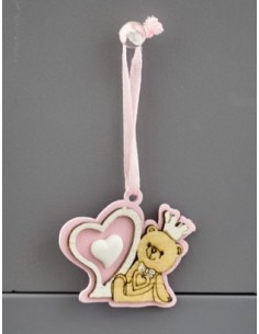1090587 APPEND.ORS.CUORE LEGNO ROSA E GESS.CUORE su Shop in Casa