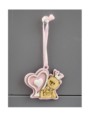 1090587 APPEND.ORS.CUORE LEGNO ROSA E GESS.CUORE su Shop in Casa