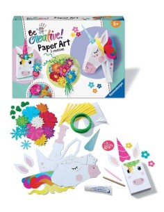 BE CREATIVE 23541 PAPER ART FIORI E UNICORNI su Shop in Casa