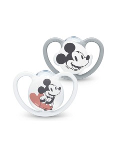 NUK Ciuccio Space 6-18 mesi - Succhietti Disney Topolino in Silicone | shopincasa.it