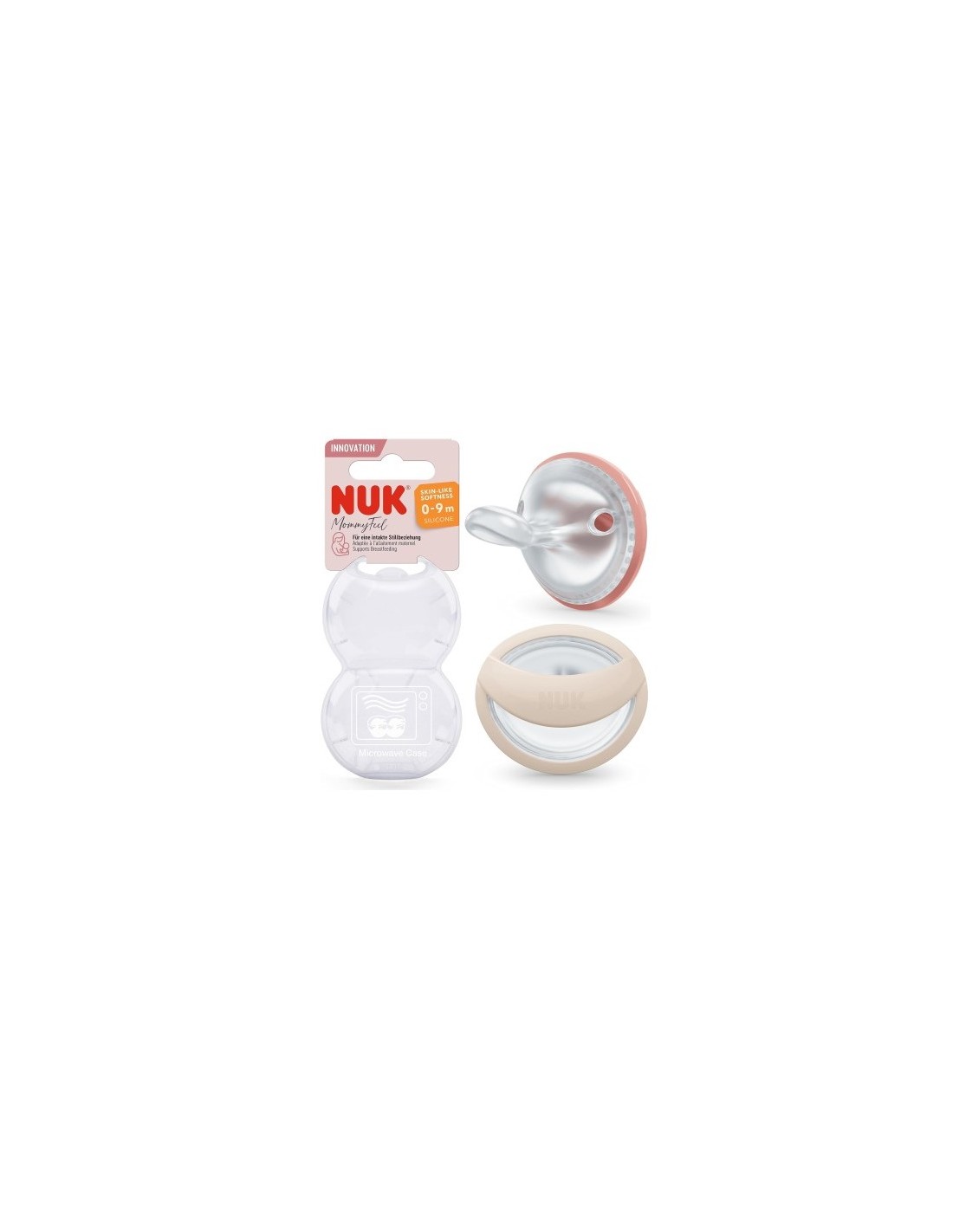Nuk MommyFeel Ciucci Silicone Rosa 0-9M – 2 pz | shopincasa.it