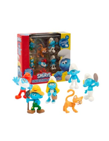 GIOCATTOLO PUBBLICIZZATO: vendita online Set 6 Personaggi Puffi da 5,5 cm con Gargamella Esclusivo Ispirati al Nuovo Film in ...