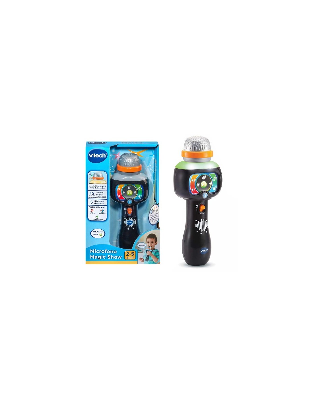 VTech Microfono Magic Show - Microfono Karaoke Bambini 2-5 Anni | shopincasa.it