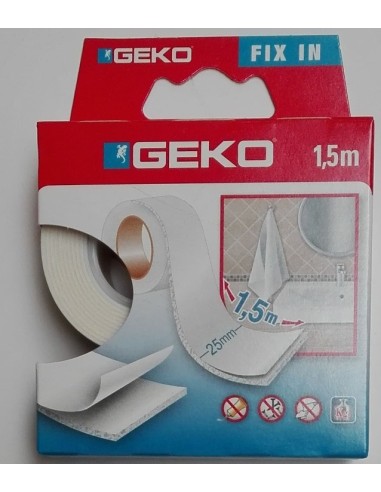 NASTRO BIADESIVO 25MMX1,5MT BIANCO su Shop in Casa