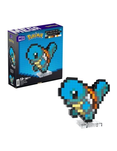 MEGA HTH77 POKEMON SQUIRTLE PIXEL su Shop in Casa