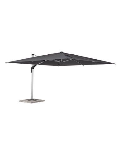 OMBRELLONI: vendita online OMBRELLONE ARIES 4X4 ALLUMINIO GRIGIO SCURO (base non inclusa) in offerta
