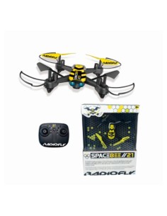 Radiofly Spacebee 21 - Drone Radiocomandato RC 2.4 GHz con 8 Funzioni e Carica USB
