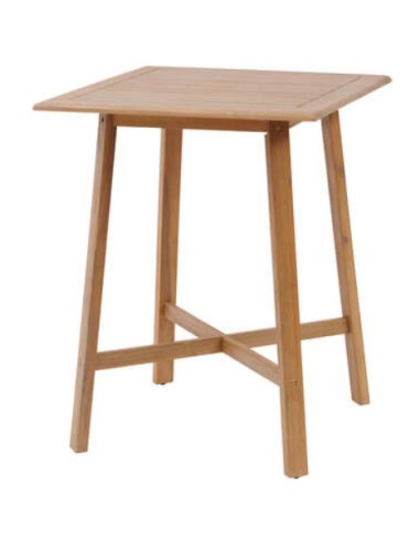 TAVOLO ALTO 186528 TIWI 80X80 H102CM ACACIA su Shop in Casa