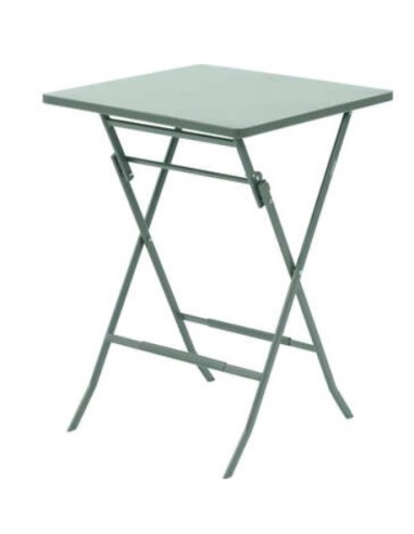 TAVOLI: vendita online GREENSBORO Tavolo da Giardino Pieghevole, Verde Oliva, 2 Posti, Acciaio Antiruggine, Resistente, Compa...