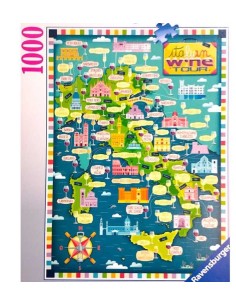 PUZZLE 17606 1000PZ MAPPA DEI VINI ITALIA su Shop in Casa