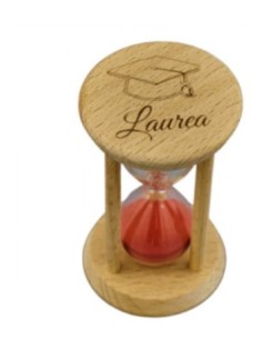CLESSIDRA ROSSA LEGNO LAUREA PICCOLA su Shop in Casa