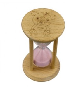 CLESSIDRA ROSA LEGNO ORSETTO PICCOLA su Shop in Casa