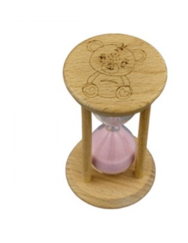 CLESSIDRA ROSA LEGNO ORSETTO PICCOLA su Shop in Casa
