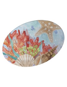 vassoio ovale Oceano in melamina Brandani 35x25x2 cm | shopincasa.it